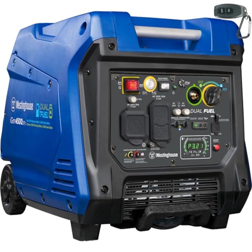 5000 Peak Watt Dual Fuel Portable Inverter Generator X66970