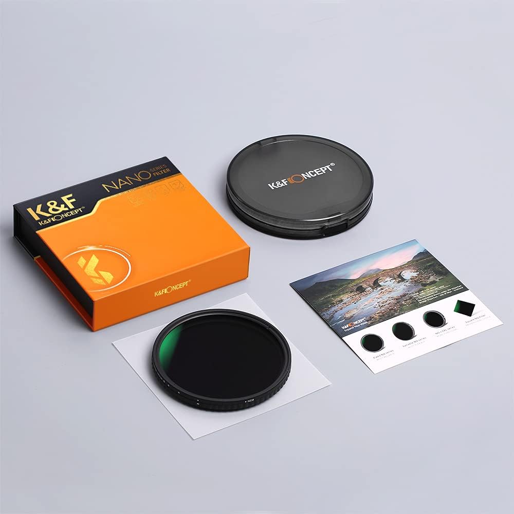 67mm Fader ND Filter Variable ND2 to ND32 for Camera Lens, Pack of 2 G92152