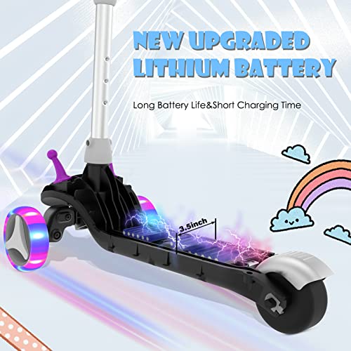 3 Wheel Electric Scooter with Flashing LED Wheels W399