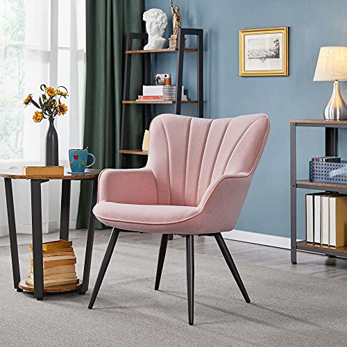 Pink Fabric Upholstered Accent Chair G9342