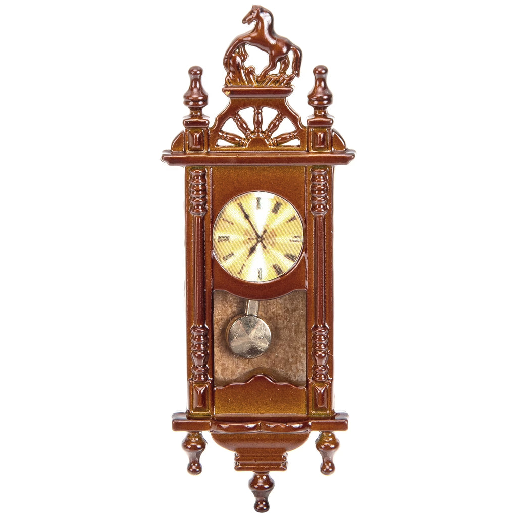 Metal Grandfather Clock Dollhouse Miniature D987