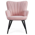 Pink Fabric Upholstered Accent Chair G9342