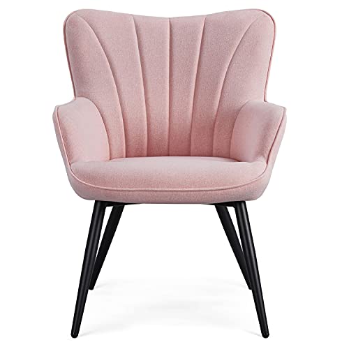 Pink Fabric Upholstered Accent Chair G9342