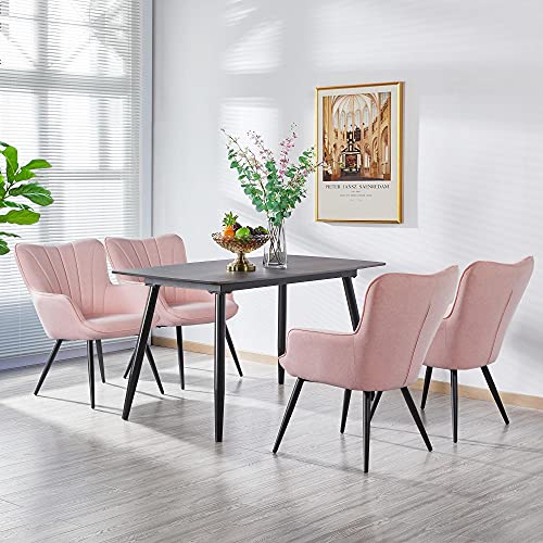 Pink Fabric Upholstered Accent Chair G9342