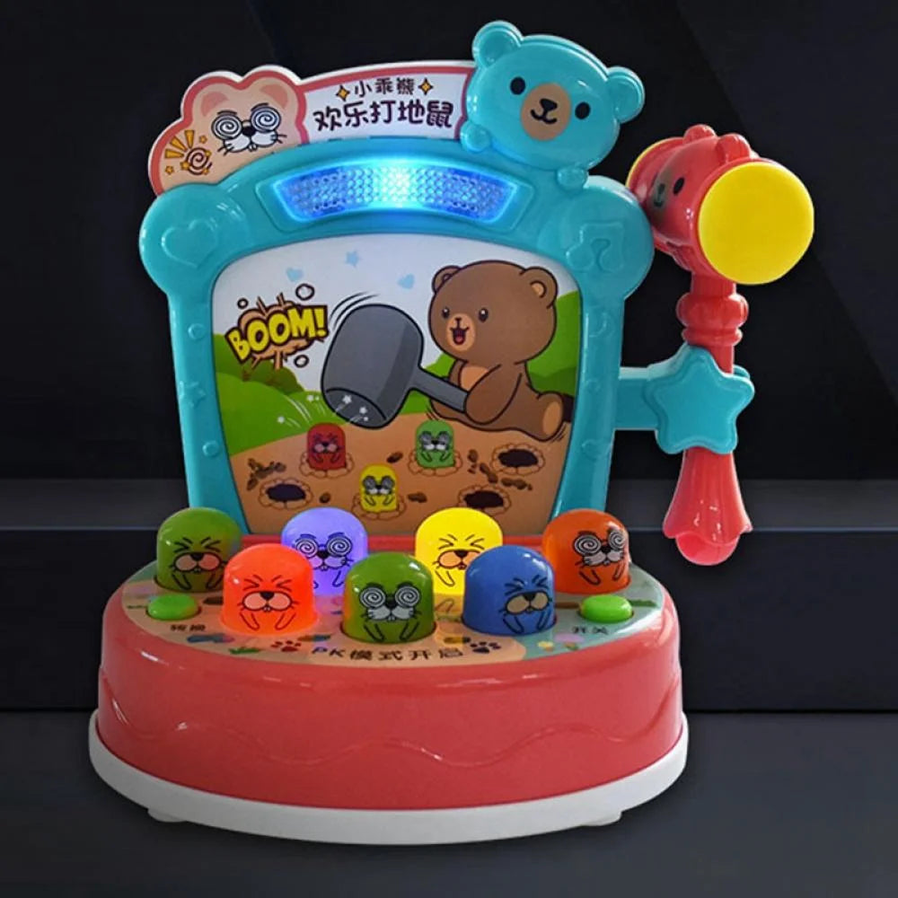 Whack-A-Mole Game Developmental Toy with Soft Hammers P59478