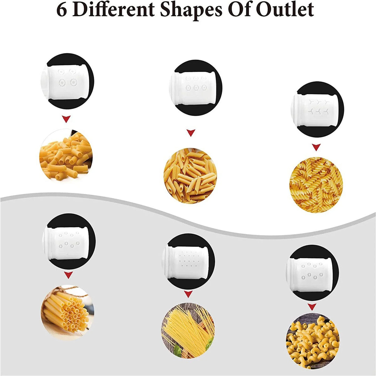 6-in-1 Pasta Making & Meat Grinding Set Q6018