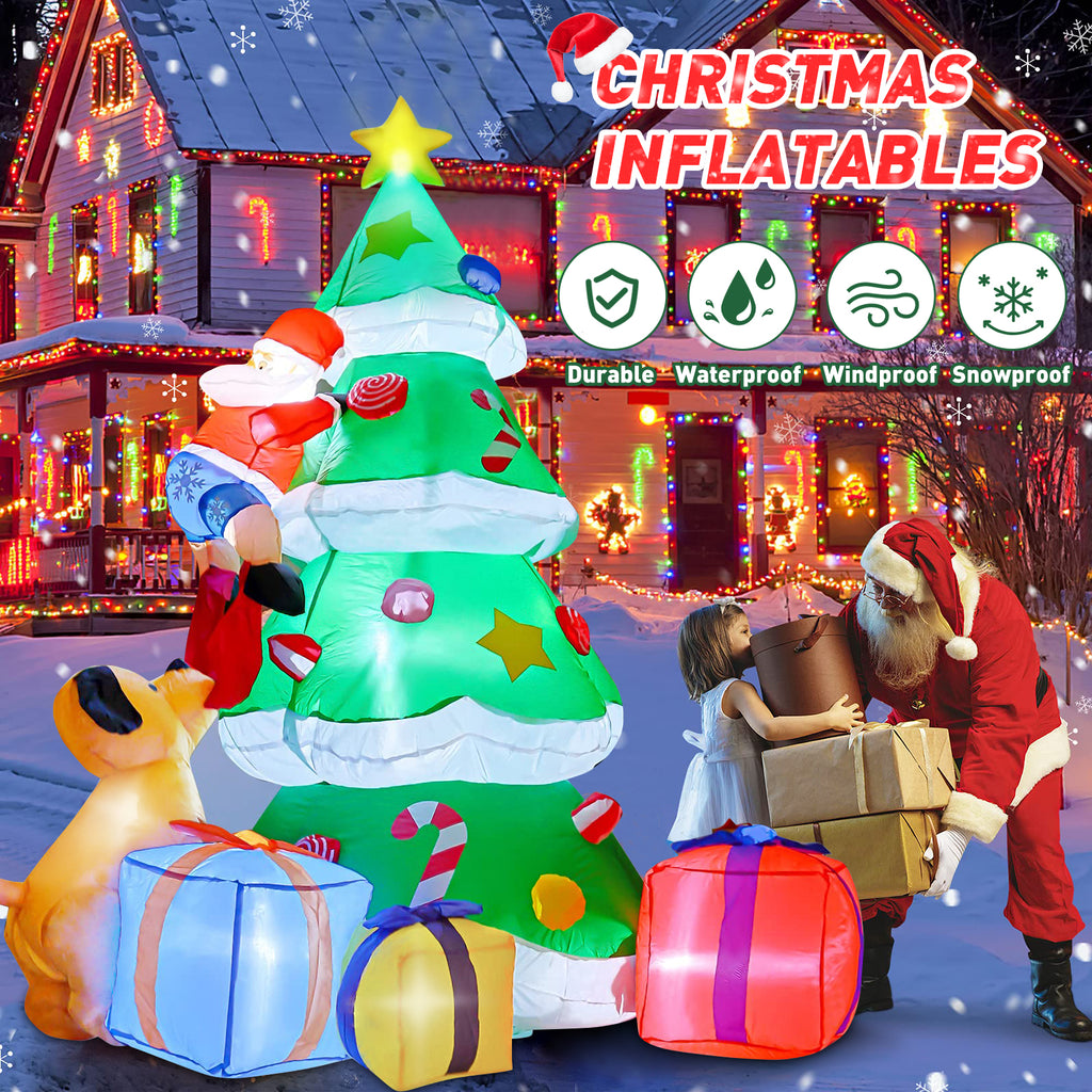 7FT Christmas Inflatables Santa Claus Blow Up Decor N691437