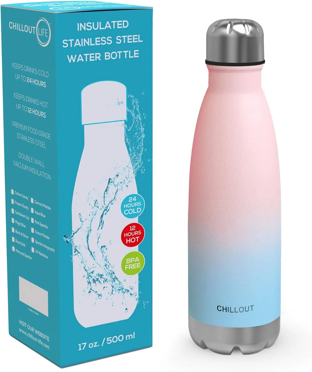 17 oz Double Wall Insulated Stainless Steel Water Bottle G938