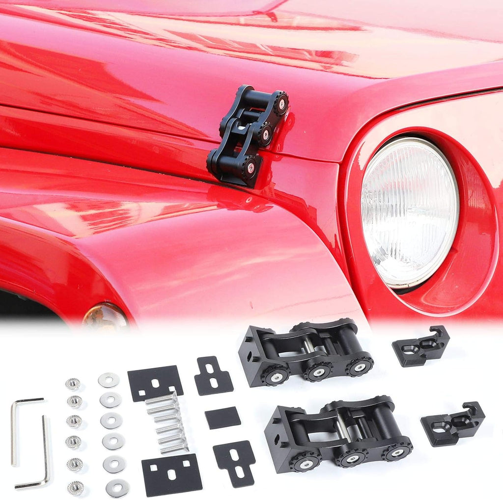 Red Stainless Steel Hood Latches Pack of 2 V231673