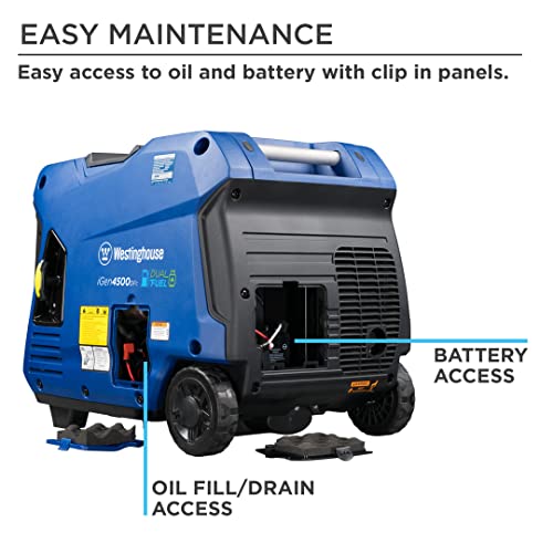 5000 Peak Watt Dual Fuel Portable Inverter Generator X66970