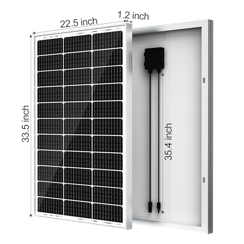 100 Watt 12 Volt Monocrystalline Solar Panel X75349