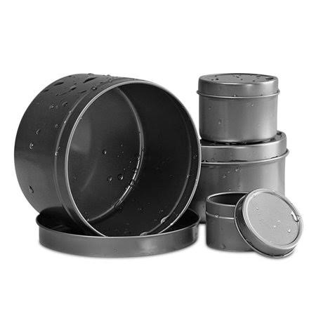 1 oz Rust Resistant Deep Round Steel Tin Can V780