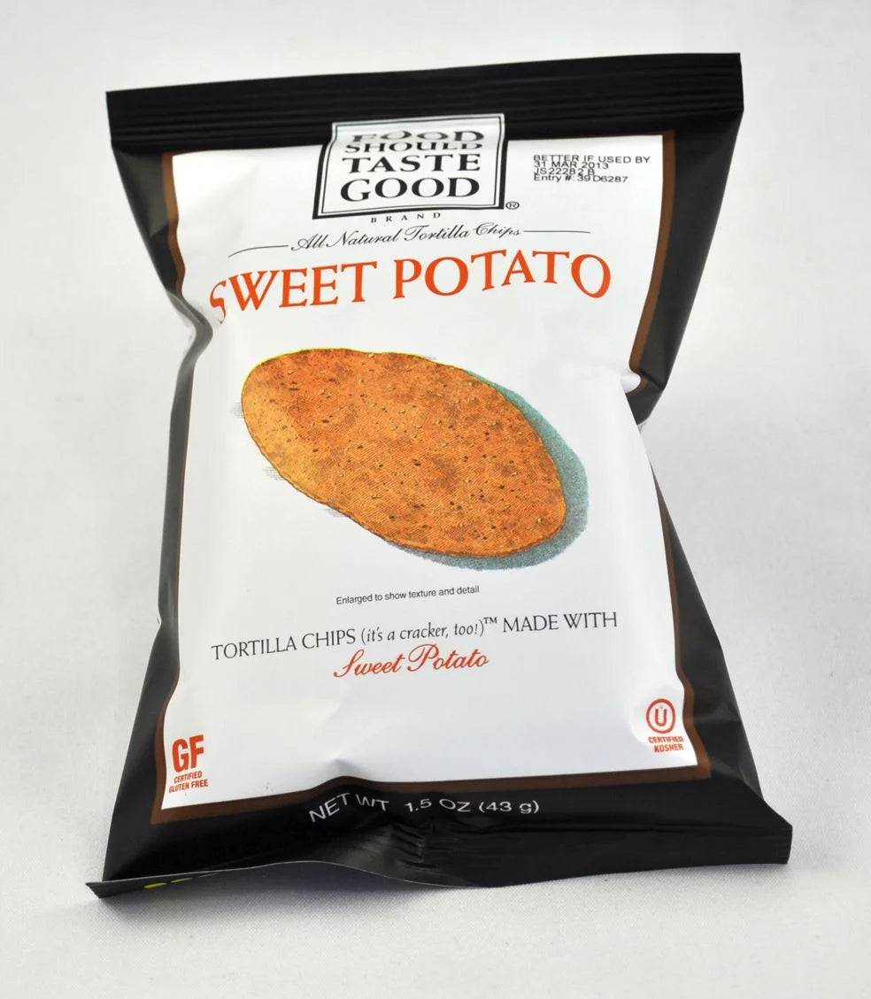 Sweet Potato Tortilla Chips, 1.5 Ounce, 24 per case B7076
