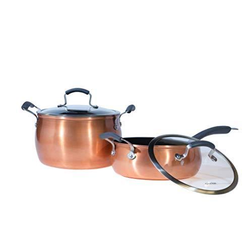 11 Piece Nonstick Aluminum Copper Cookware Set J8224