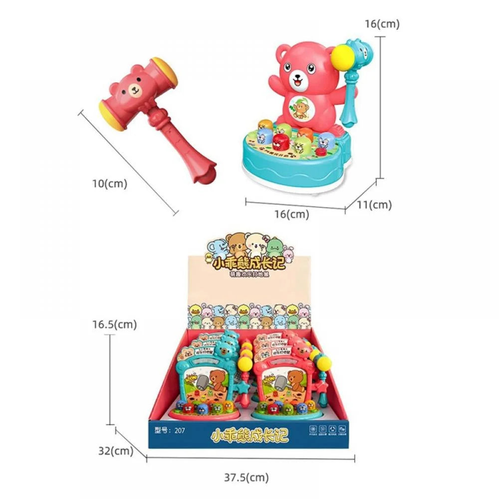 Whack-A-Mole Game Developmental Toy with Soft Hammers P59478