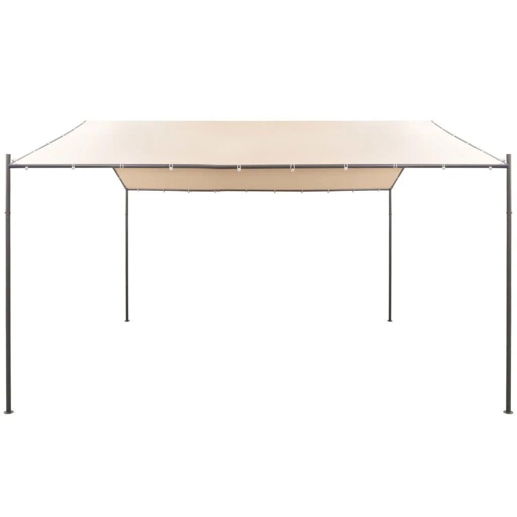 Beige Steel Gazebo Pavilion Tent Canopy R680