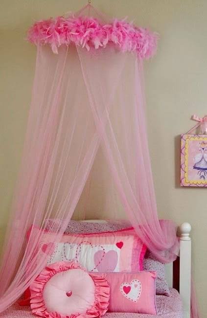 Pink Bedding Net Canopy U117225