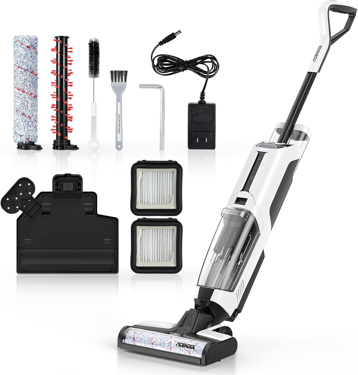 Smart Voice Assistant Cordless Wet Dry Vacuum and Mop Cleaner with LED Display C244615