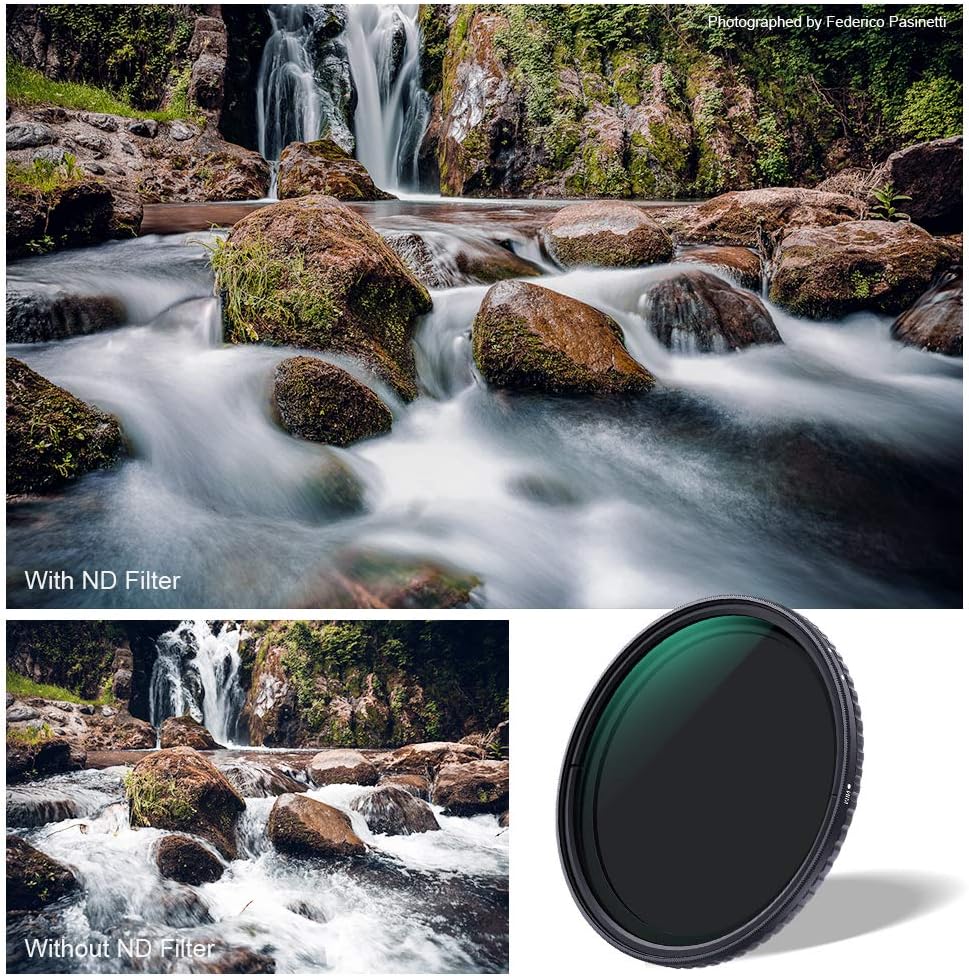 67mm Fader ND Filter Variable ND2 to ND32 for Camera Lens, Pack of 2 G92152
