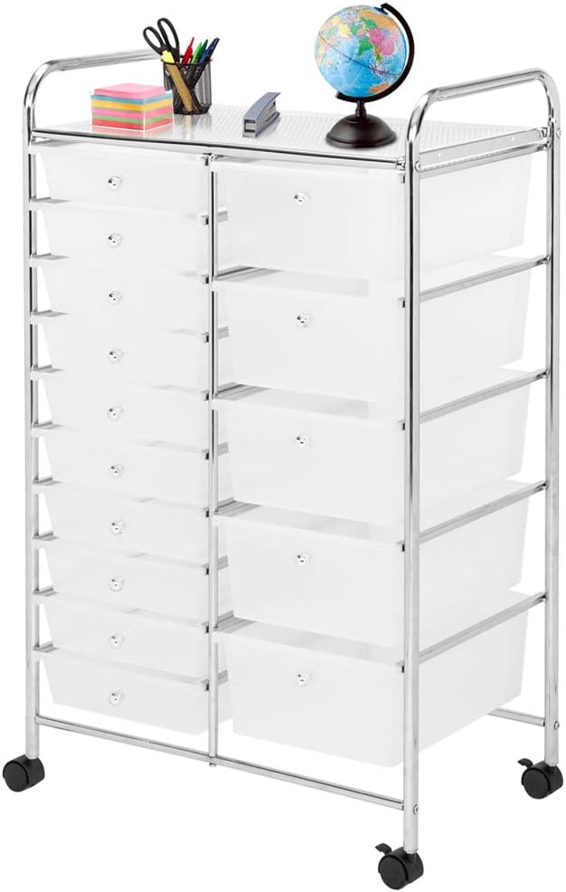 15-Drawer Rolling Storage Cart A555810