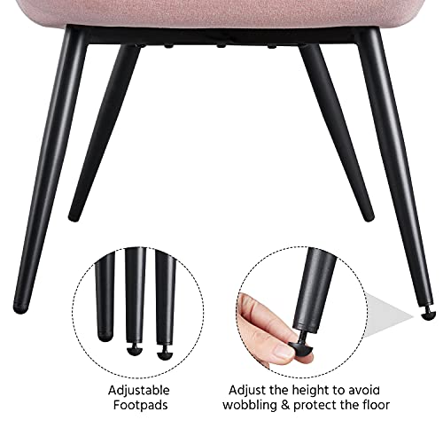 Pink Fabric Upholstered Accent Chair G9342
