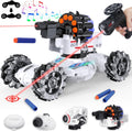 4 Head RC Tank Car Shoots Nerf Bullets Bubble Spray X393093