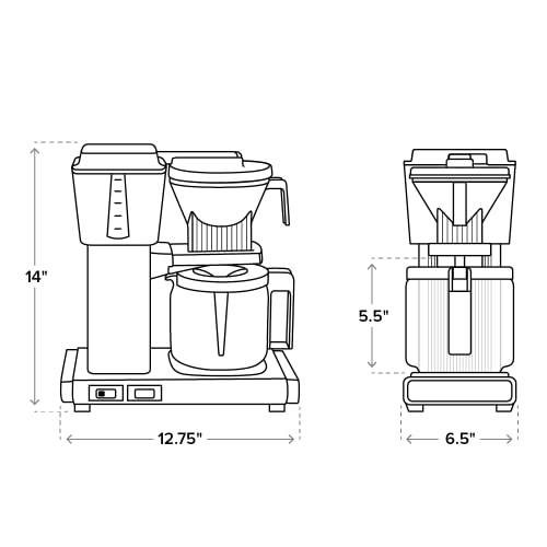 10-Cup Coffee Maker, Polished Silver E1395