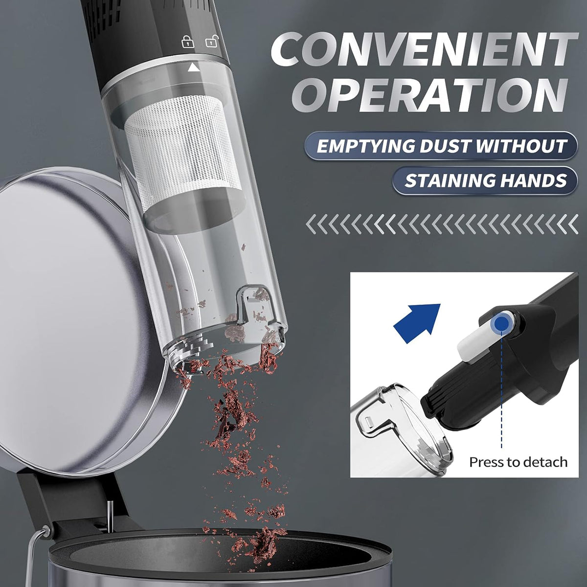 Handheld Vacuum Cordless Rechargeable Pack of 2 P180