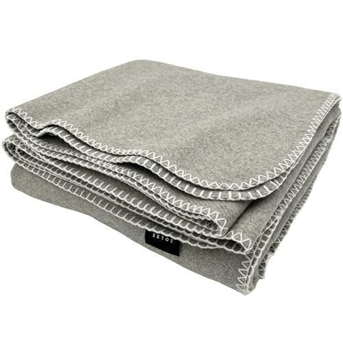 100% Virgin Wool Blanket, 90" x 78", Charcoal, Full Size V7762