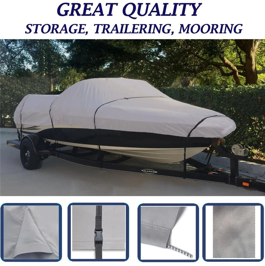 Boat Cover for Polar Kraft Kodiak V 168 SC with TM 2002-2007 K885515