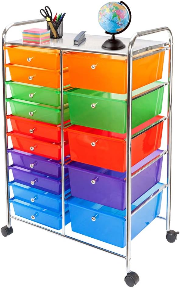 15-Drawer Rolling Storage Cart A555810