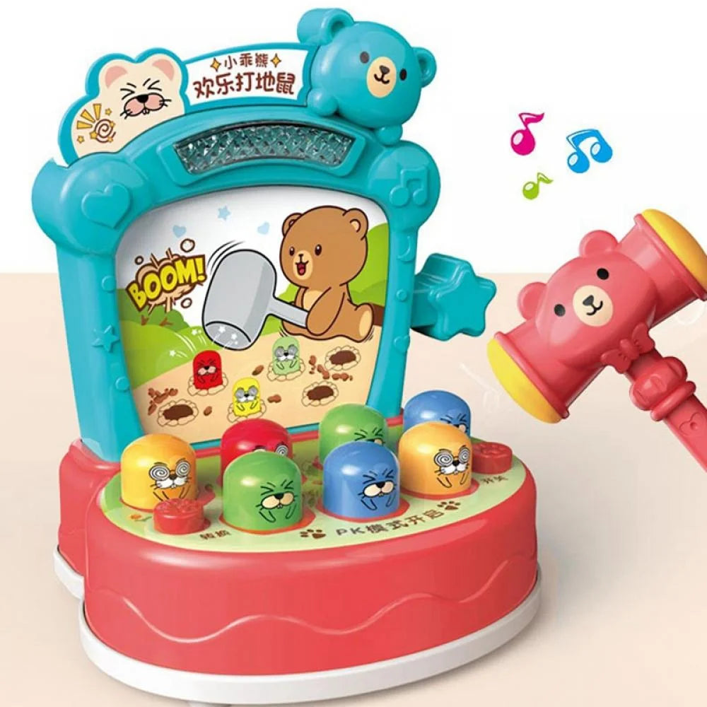 Whack-A-Mole Game Developmental Toy with Soft Hammers P59478
