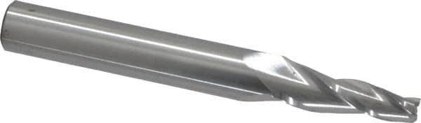 1/4x22 Small End Diam, 1-1/4x22 LOC, 3 Flute Solid Carbide Tapered Square End Mill I3312