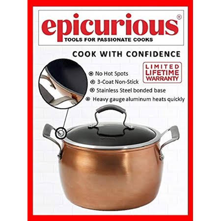 11 Piece Nonstick Aluminum Copper Cookware Set J8224