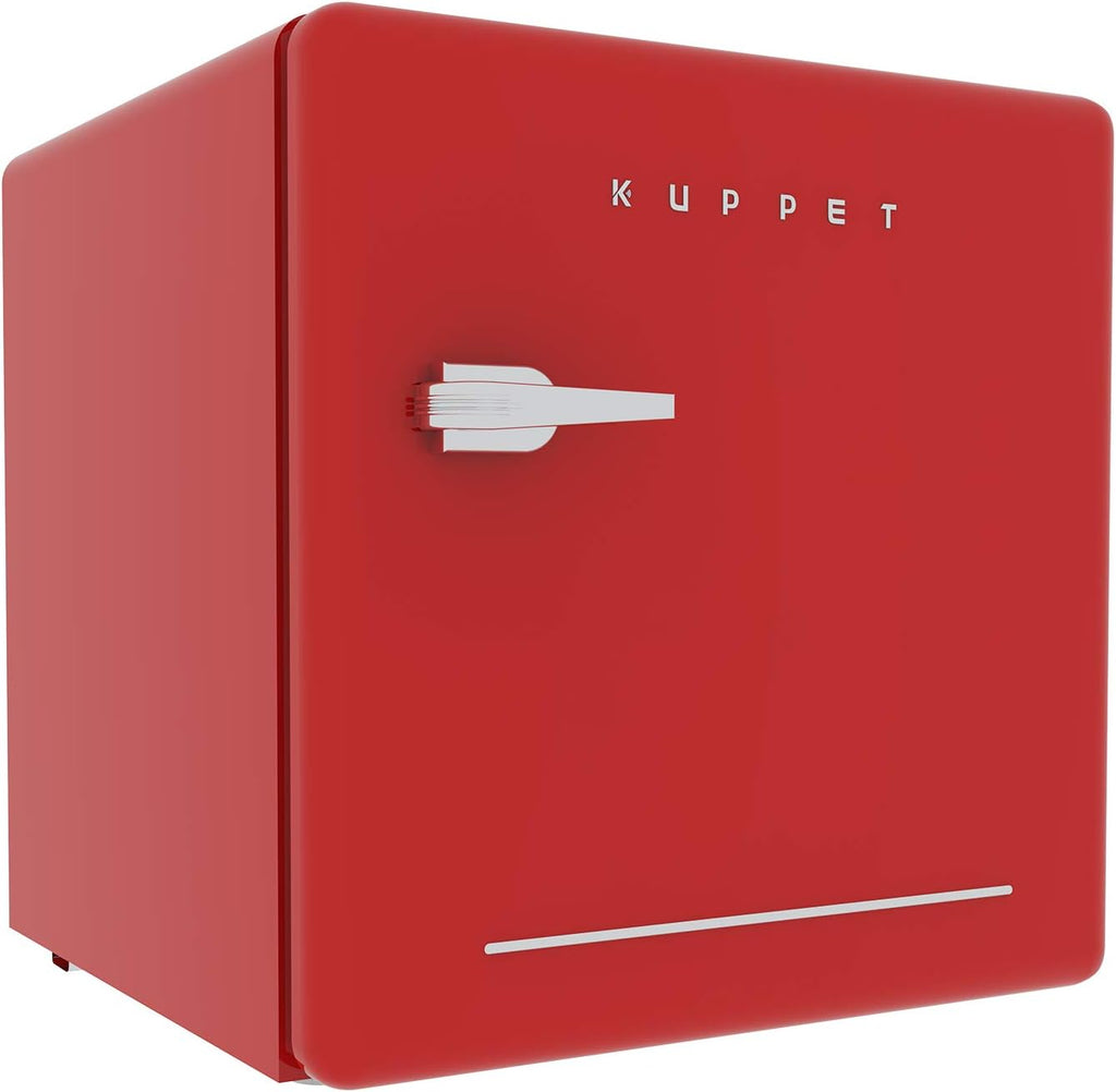 1.6 Cu.Ft Red Compact Refrigerator Single Door Mini Fridge with Freezer I96989
