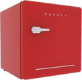 1.6 Cu.Ft Red Compact Refrigerator Single Door Mini Fridge with Freezer I96989