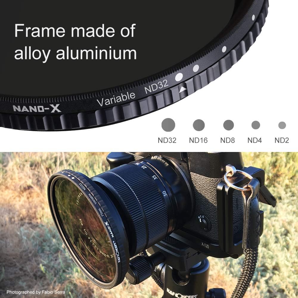 67mm Fader ND Filter Variable ND2 to ND32 for Camera Lens, Pack of 2 G92152