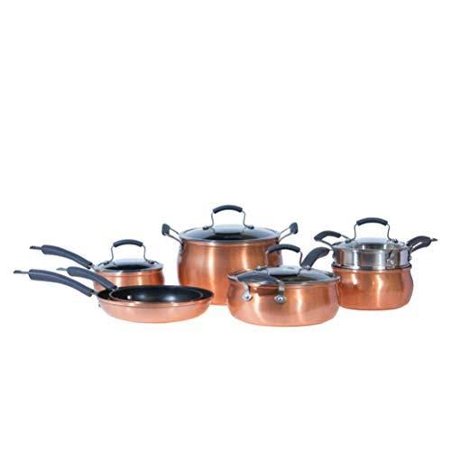 11 Piece Nonstick Aluminum Copper Cookware Set J8224