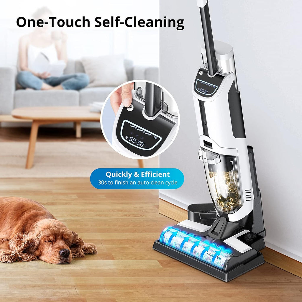Smart Voice Assistant Cordless Wet Dry Vacuum and Mop Cleaner with LED Display C244615