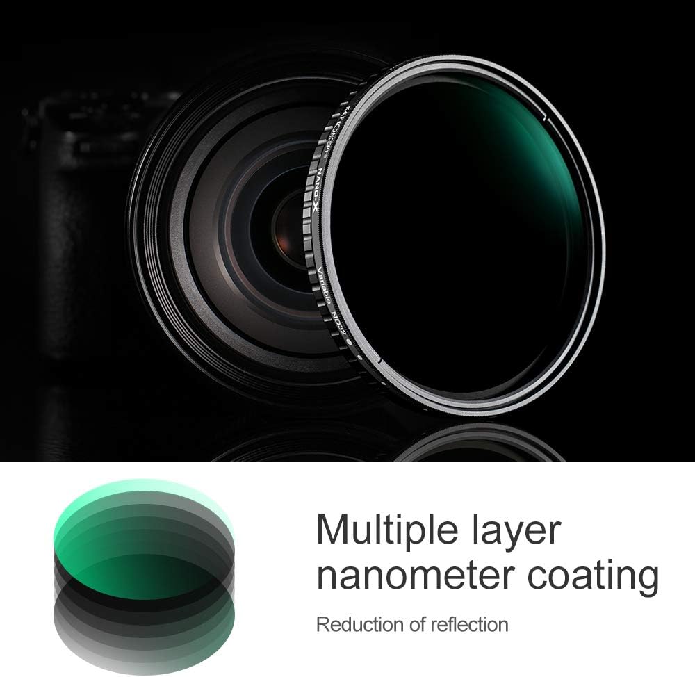 67mm Fader ND Filter Variable ND2 to ND32 for Camera Lens, Pack of 2 G92152
