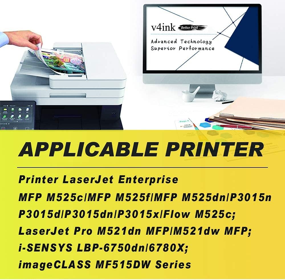 2 Pack Black Toner Cartridges for HP P3015 V797