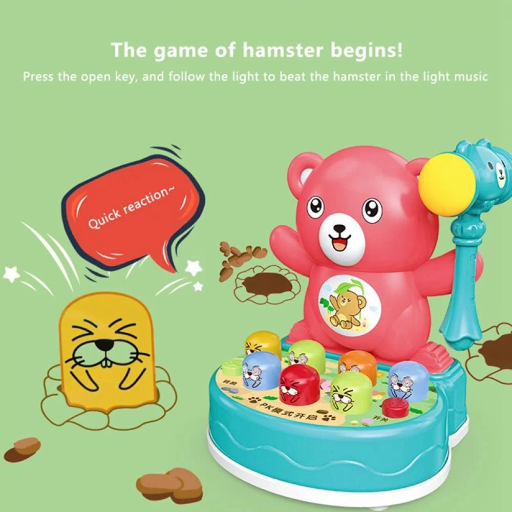 Whack-A-Mole Game Developmental Toy with Soft Hammers P59478