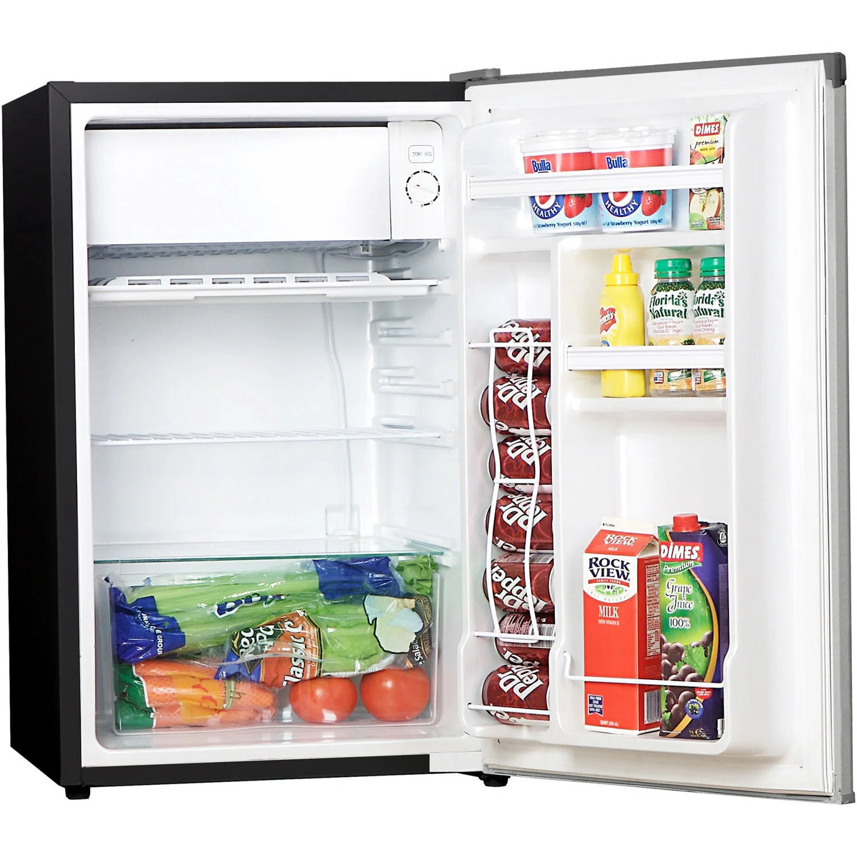 Silver Single Door Compact Refrigerator I9099