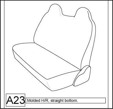 Gray Automotive Leatherette Bench Seat Covers P621277